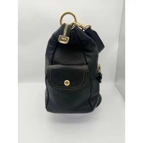 Coach Pennie Convertible Shoulder Bag in Black Refined Pebbled Leather - Picture 3 of 8